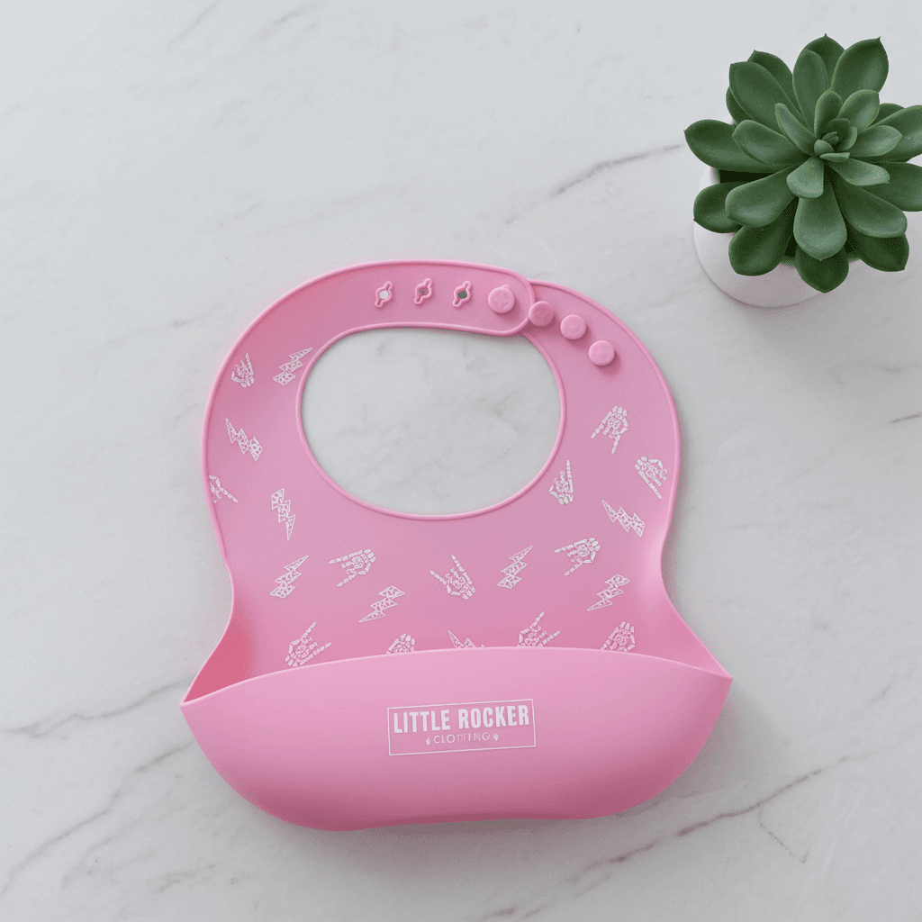 Bolted Bones Bib – Pink